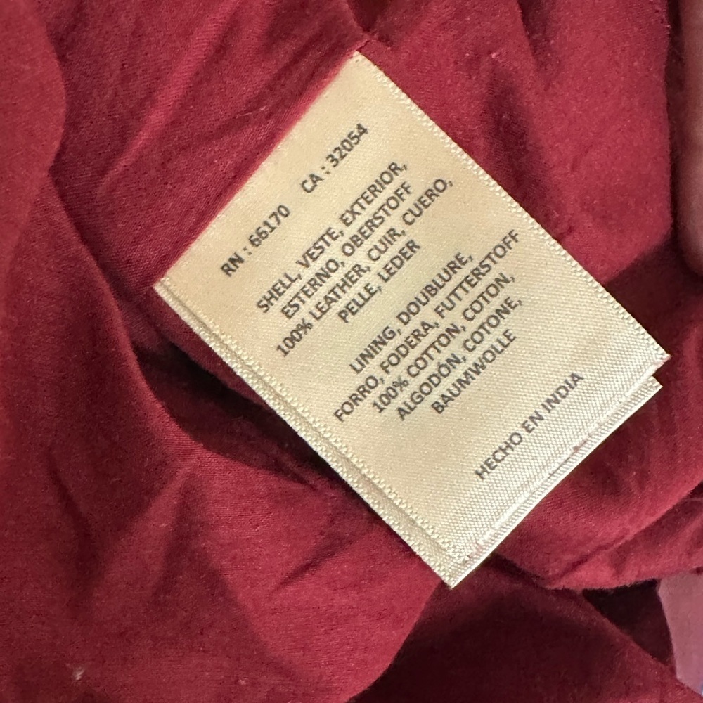 Leifsdottir for Anthropologie Red Leather Smocked Mini Skirt – Size 4 - Picture 6 of 7